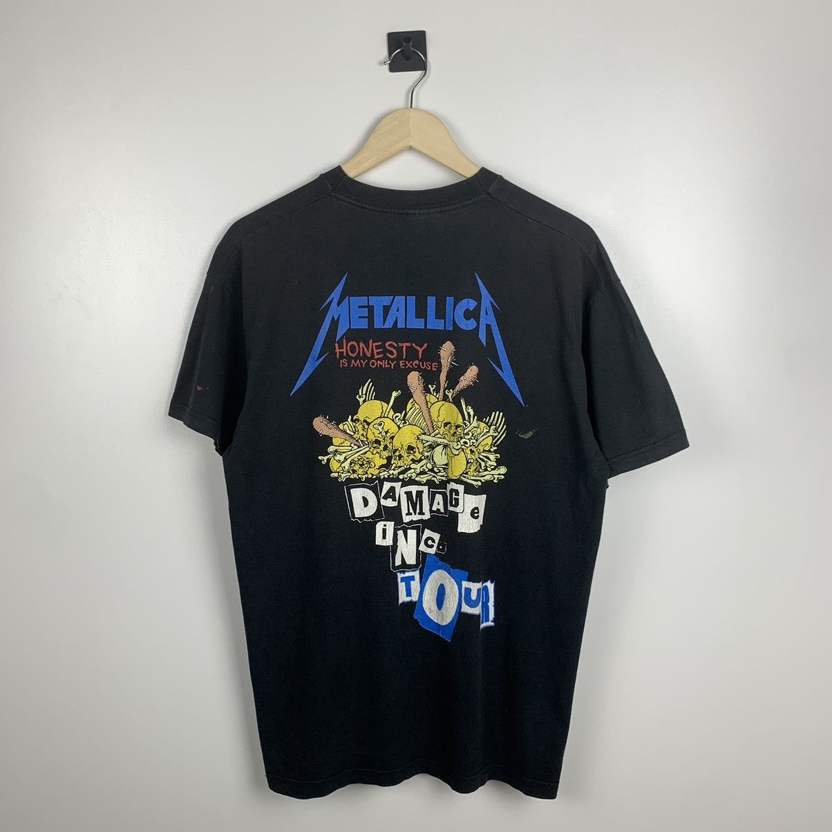 Band Tees Vintage Metallica Damage In Tour Rock Band Tee Pushead Giant Size US L / EU 52-54 / 3 - 9 Thumbnail