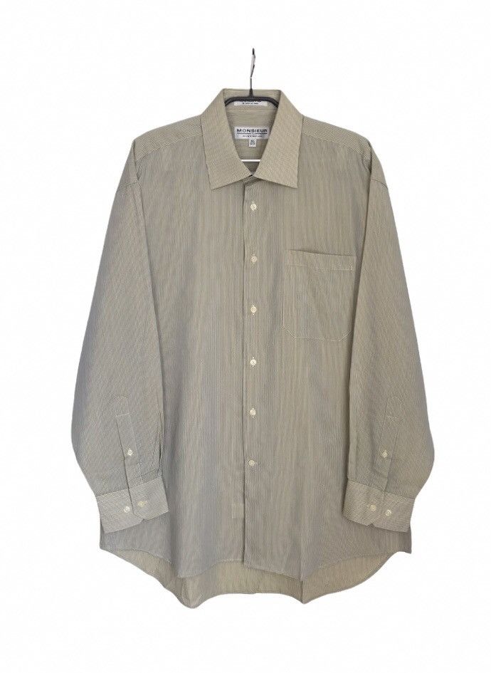 Givenchy Givenchy Vintage 90s Long Sleeve Shirt Mens Sz 16 1/2 Size US XL / EU 56 / 4 - 1 Thumbnail