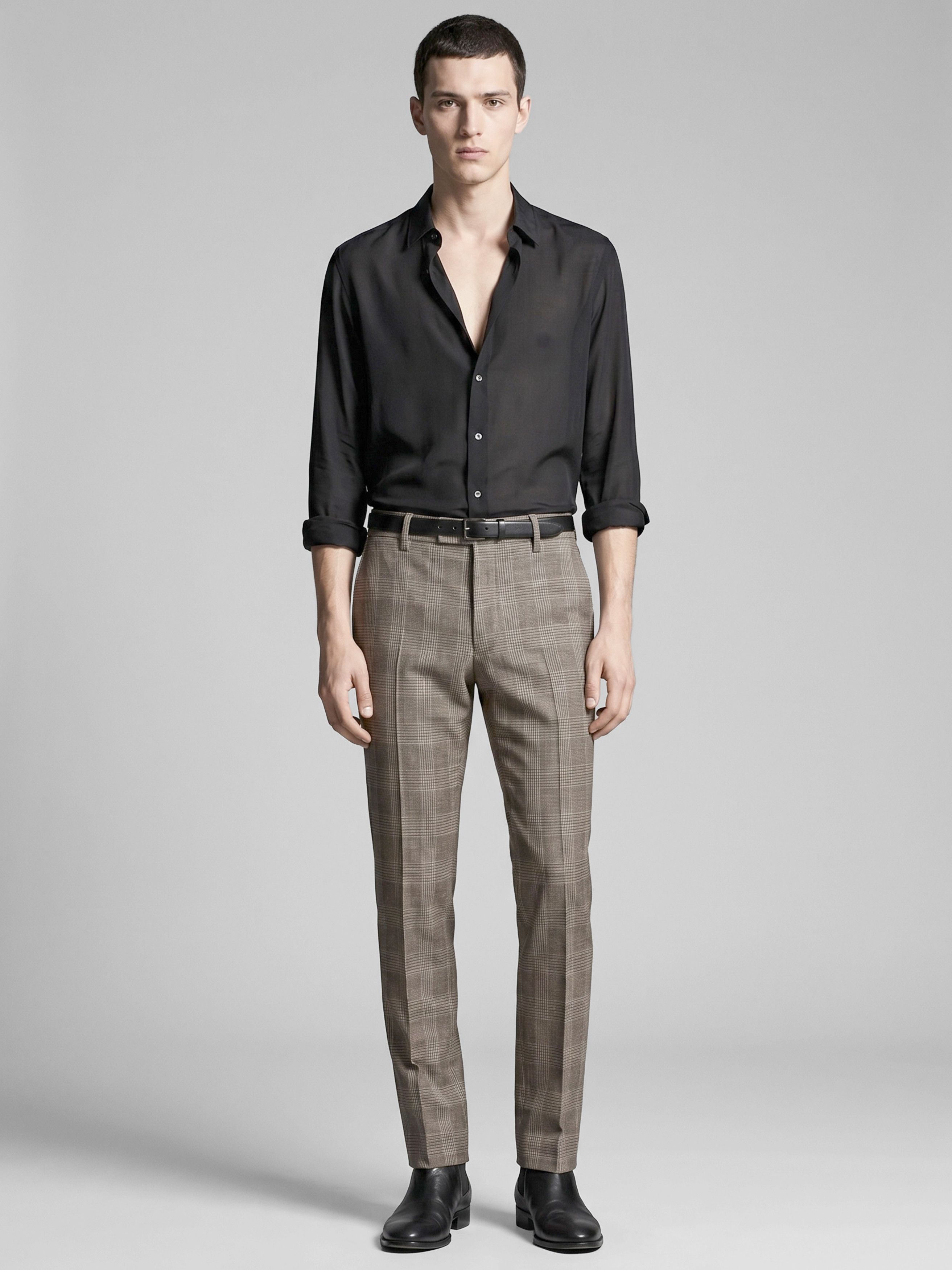 Givenchy Virgin Wool Check Trousers Size US 34 / EU 50 - 19 Thumbnail