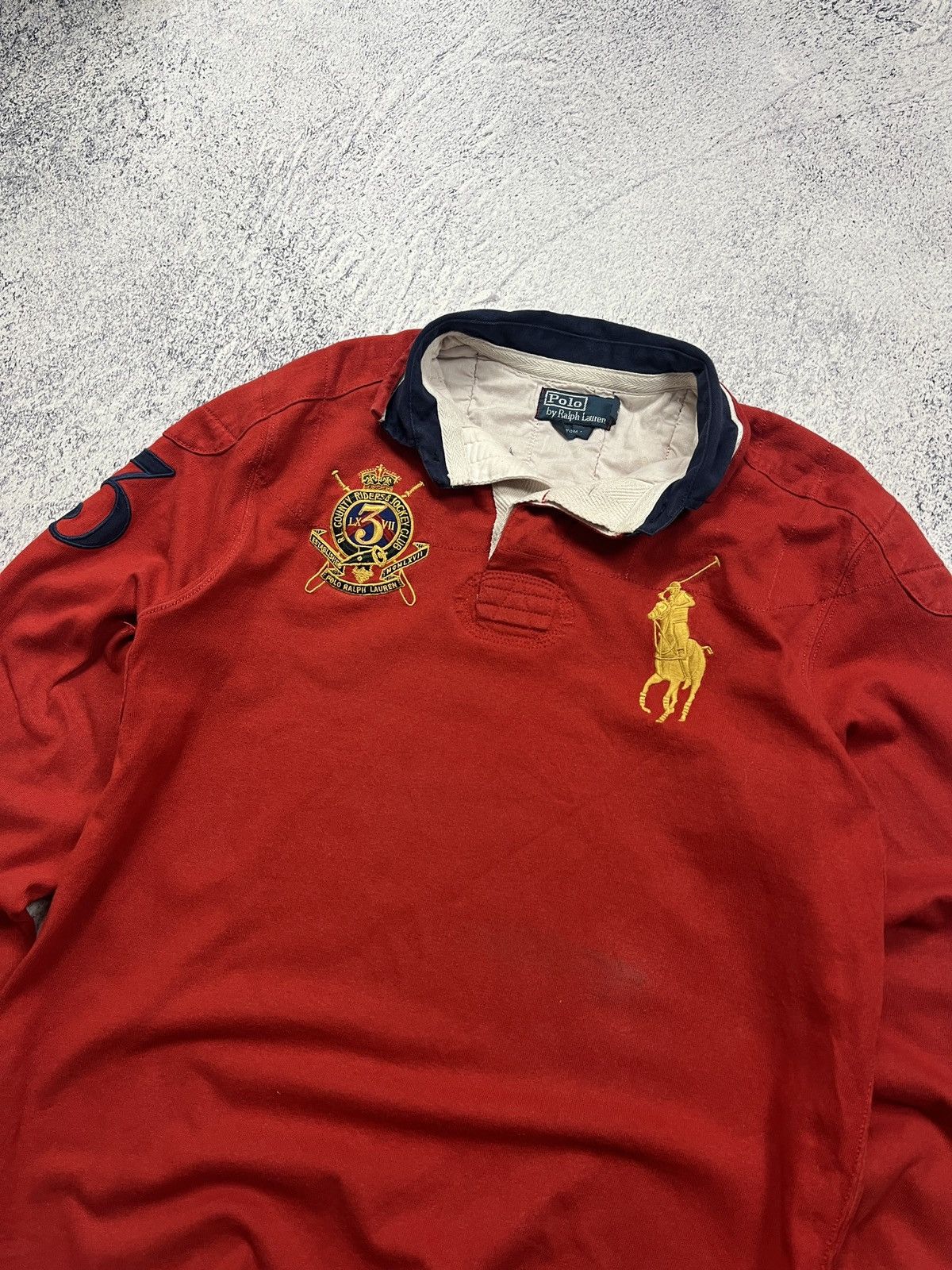 Polo Ralph Lauren Vintage Polo Ralph Lauren #3 RRL Rugby Shirt Longsleeve Y2k Size US L / EU 52-54 / 3 - 5 Thumbnail