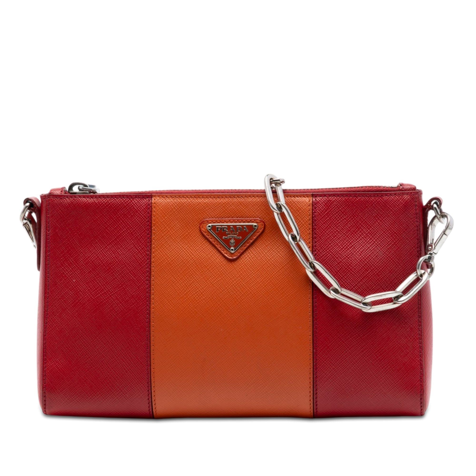 Prada Bicolor Saffiano Lux Crossbody Size ONE SIZE - 1 Thumbnail