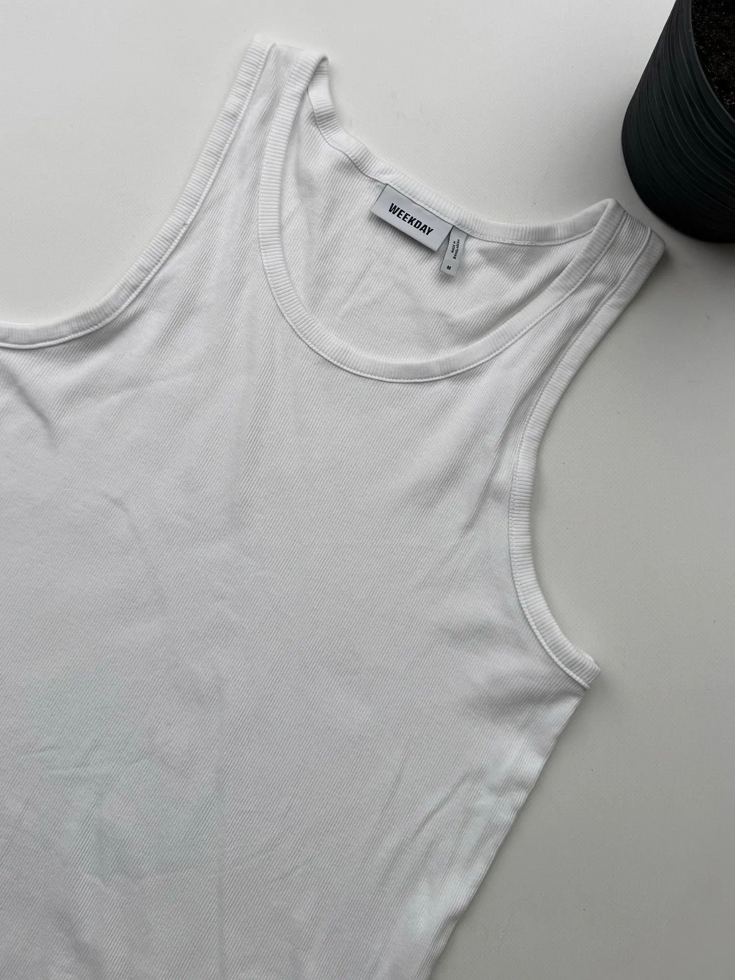 Weekday Weekday Light Ribbed Tank Top (562) Size US S / EU 44-46 / 1 - 2 Thumbnail