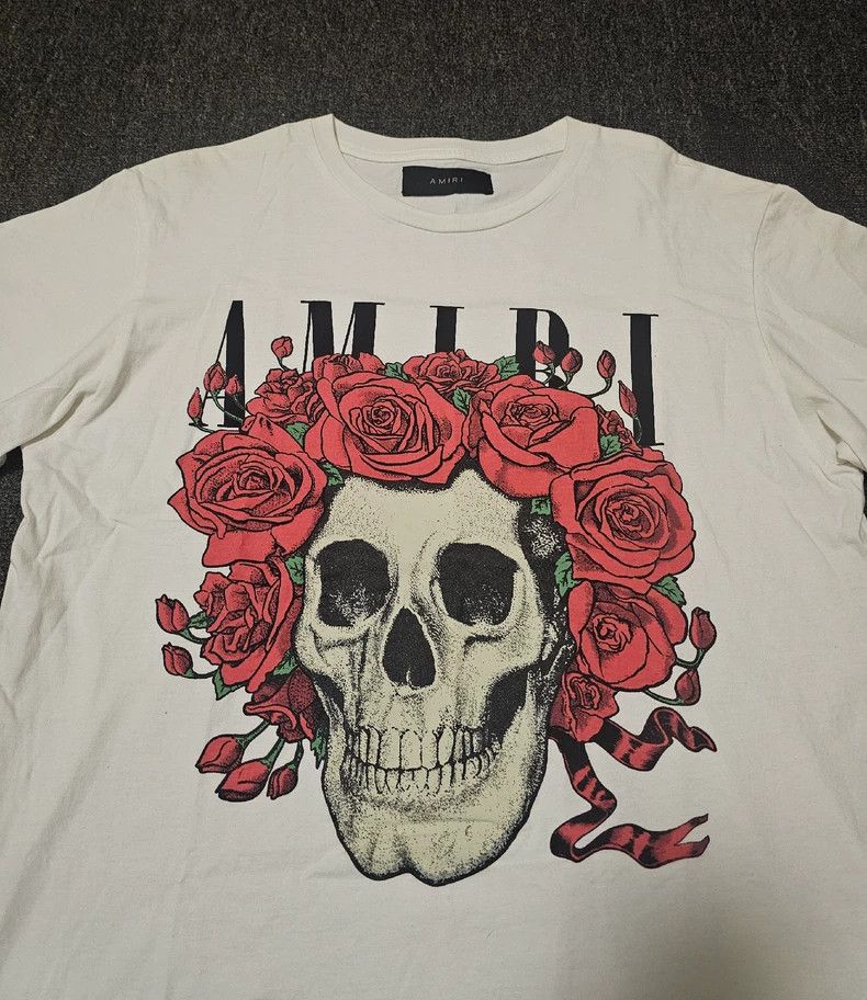 Amiri Amiri Skull Rose T-Shirt Size US S / EU 44-46 / 1 - 2 Thumbnail