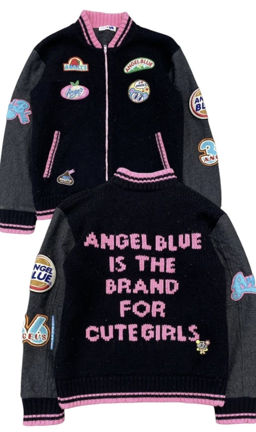 Angel Blue 1990s Angel Blue Knit patch Brand for cute girl Varsity Size M / US 6-8 / IT 42-44 - 2 Thumbnail