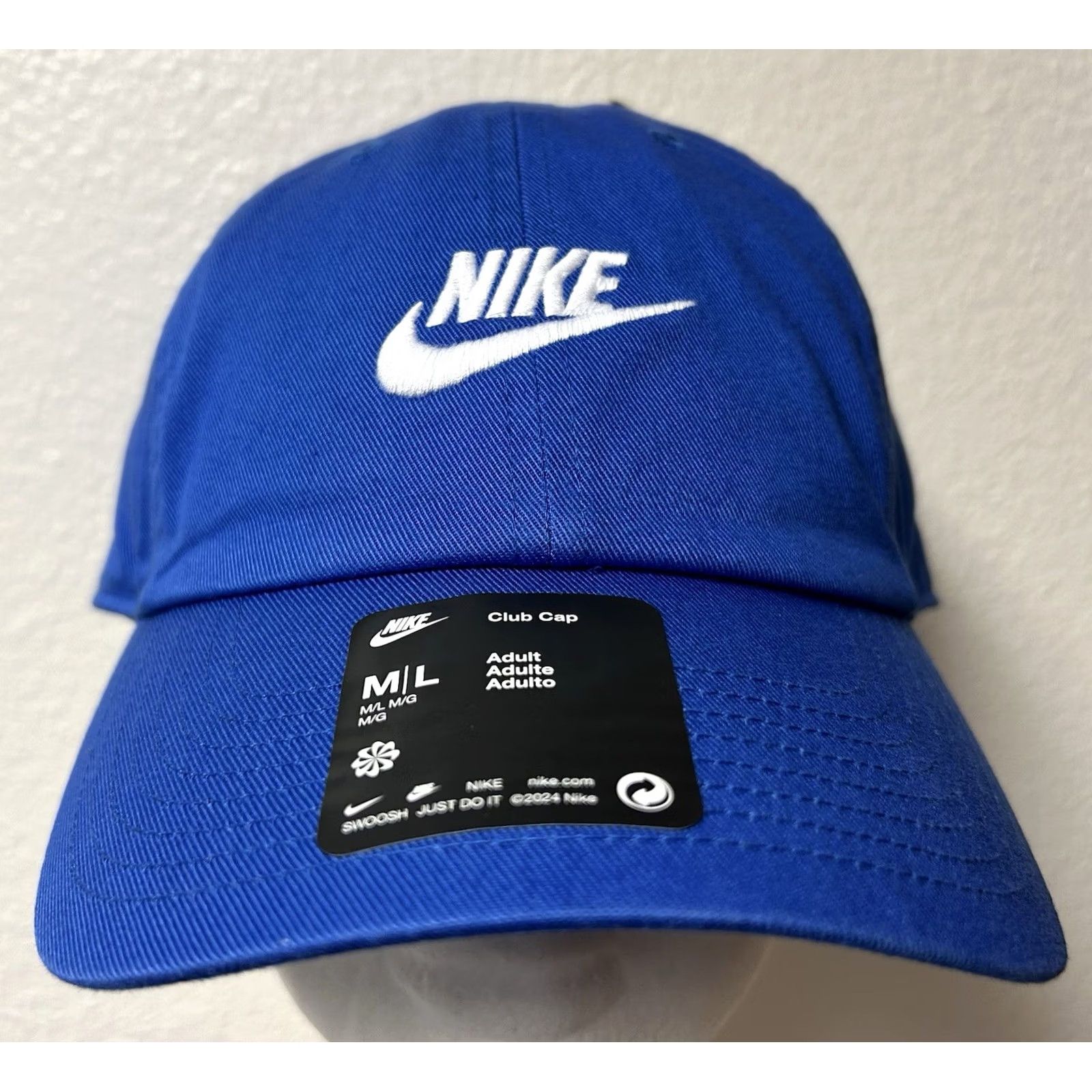 Nike Nike Club Cap Unstructured Dad Hat Adult M/L Blue Mens Womens Size ONE SIZE - 2 Thumbnail
