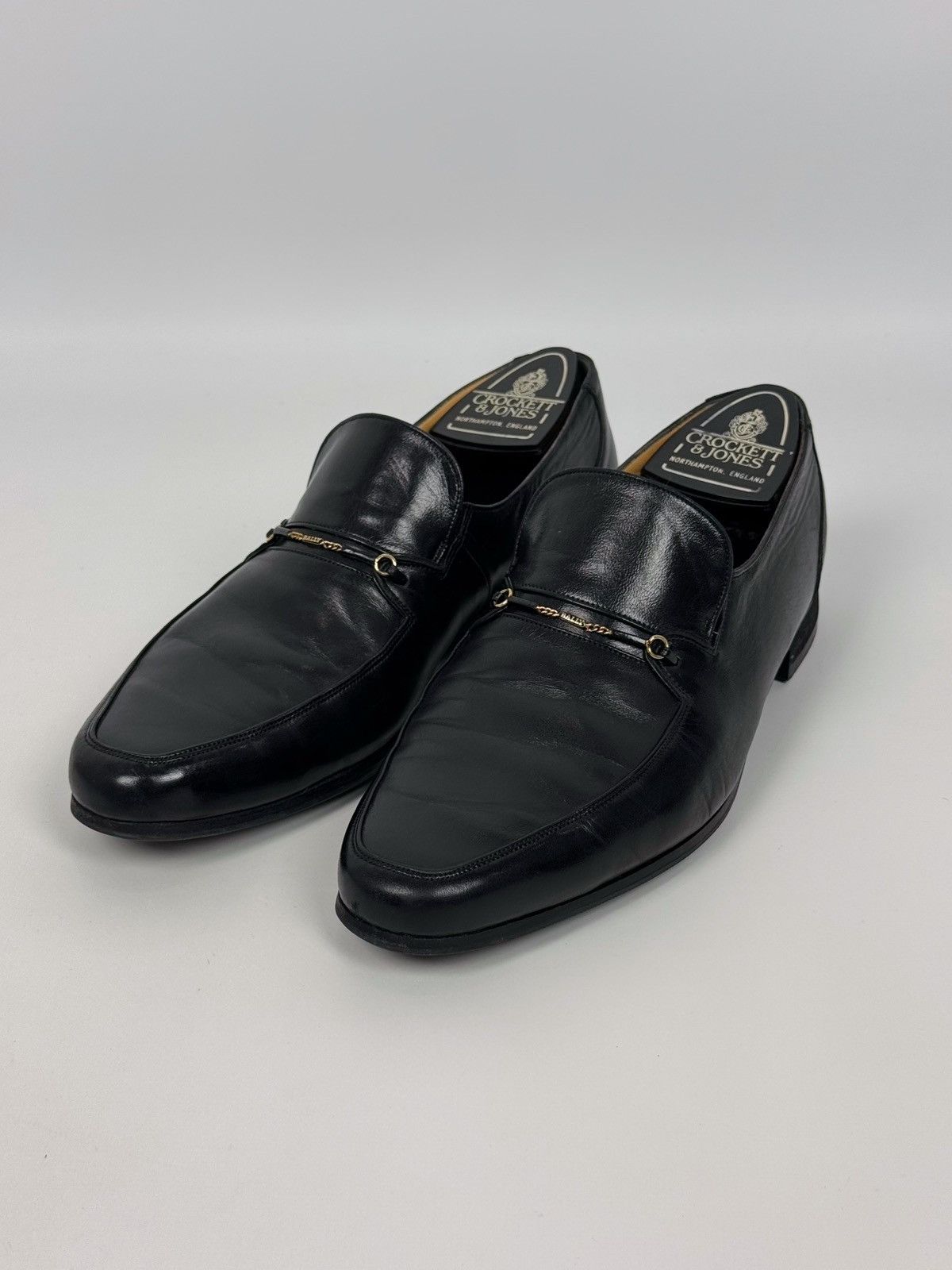 Bally Vintage Bally Leather Black Fimere Loafers Size US 8 / IT 38 - 2 Thumbnail
