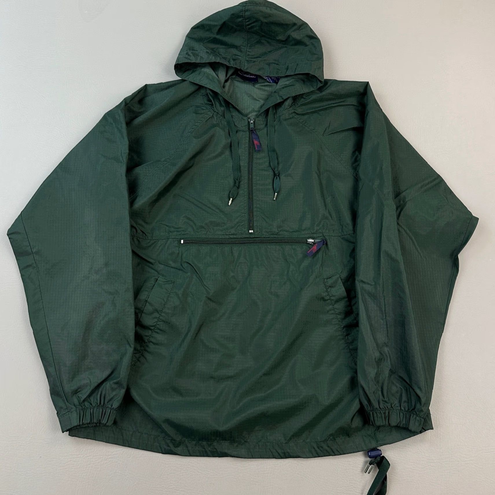 Catalina Vintage Catalina Anorak Jacket Mens Small Green Hooded Windbreaker Pullover 90s Size US S / EU 44-46 / 1 - 2 Thumbnail