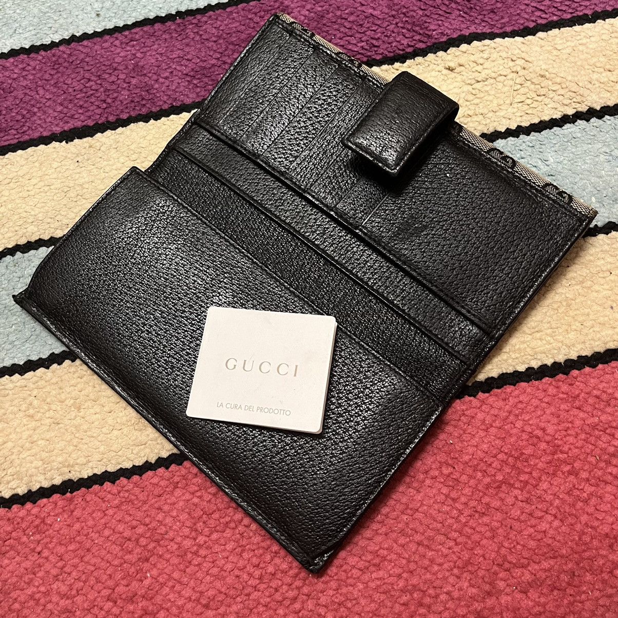 Gucci × Vintage Authentic Vintage Gucci Flap GG Monogram Long Wallet Size ONE SIZE - 7 Thumbnail