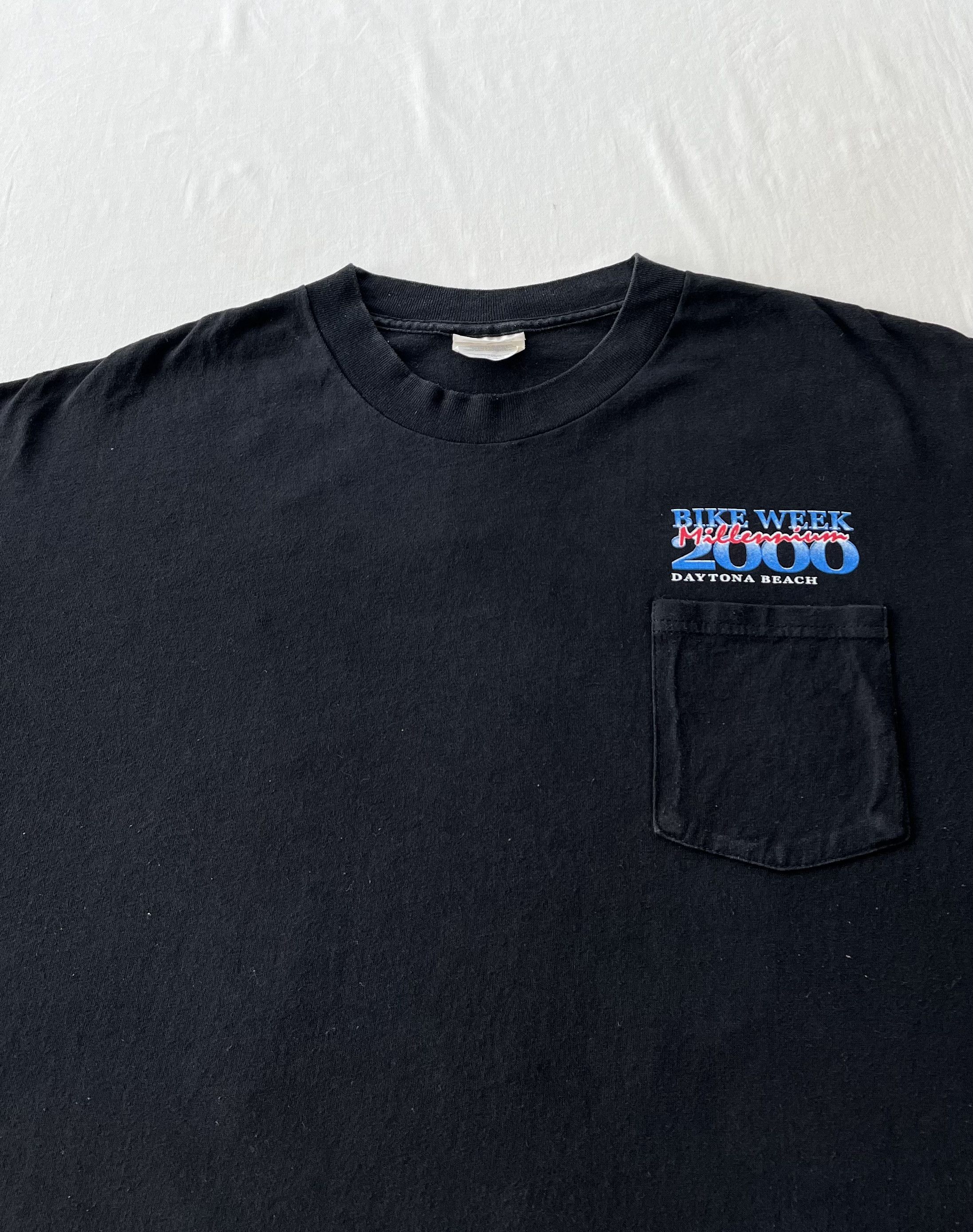 Harley Davidson Vintage 2000 Bike Week Daytona Beach USA Eagle Pocket Tshirt Size US XL / EU 56 / 4 - 3 Thumbnail