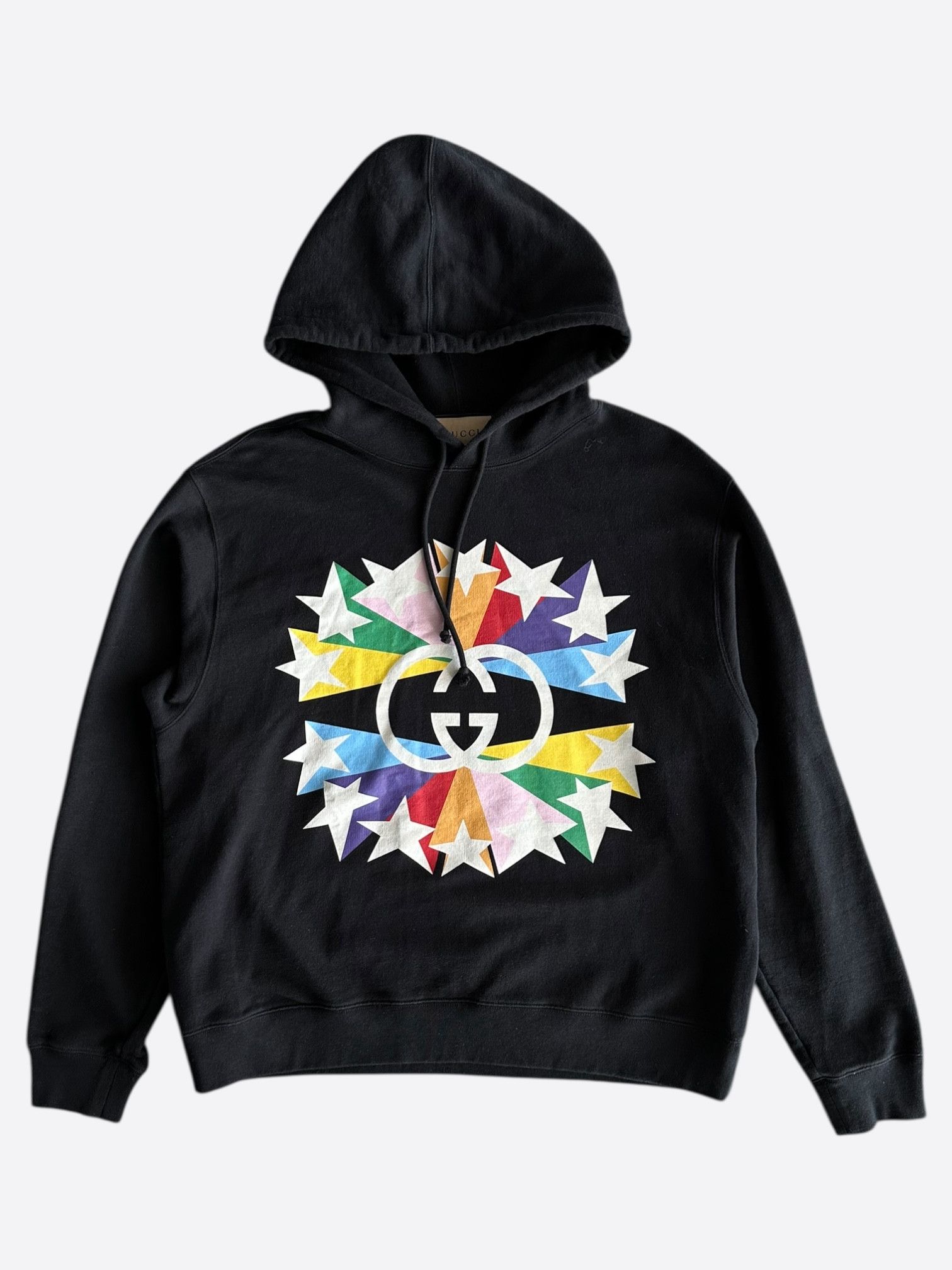 Gucci Gucci Black Multicolor Star GG Logo Hoodie Size US S / EU 44-46 / 1 - 1 Thumbnail