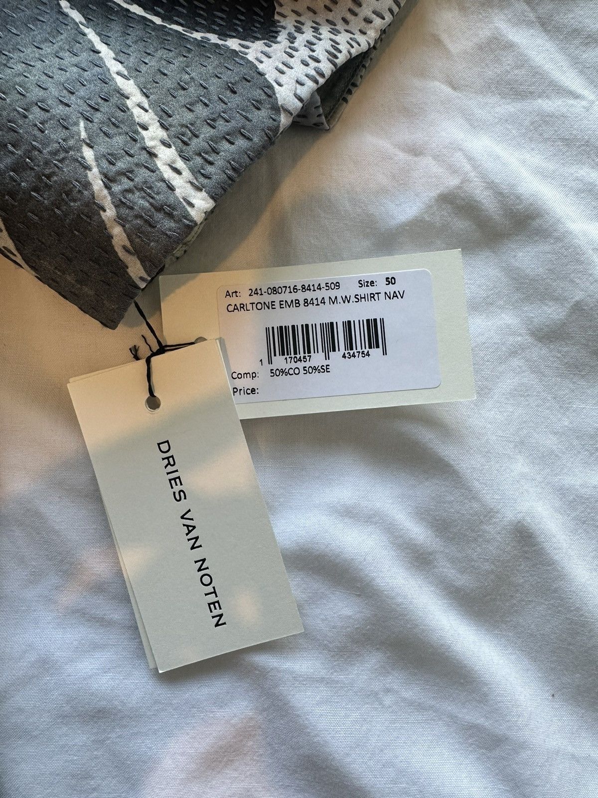 Dries Van Noten Dries Van Noten Carltone Print Satin Shirt Size US M / EU 48-50 / 2 - 4 Thumbnail