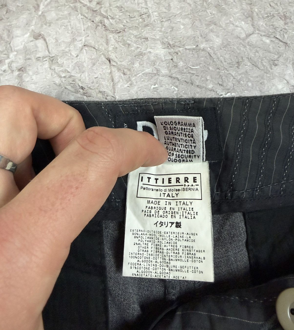 Dolce & Gabbana DOLCE&GABBANA PANTS WOOL GREY Size US 34 / EU 50 - 7 Thumbnail