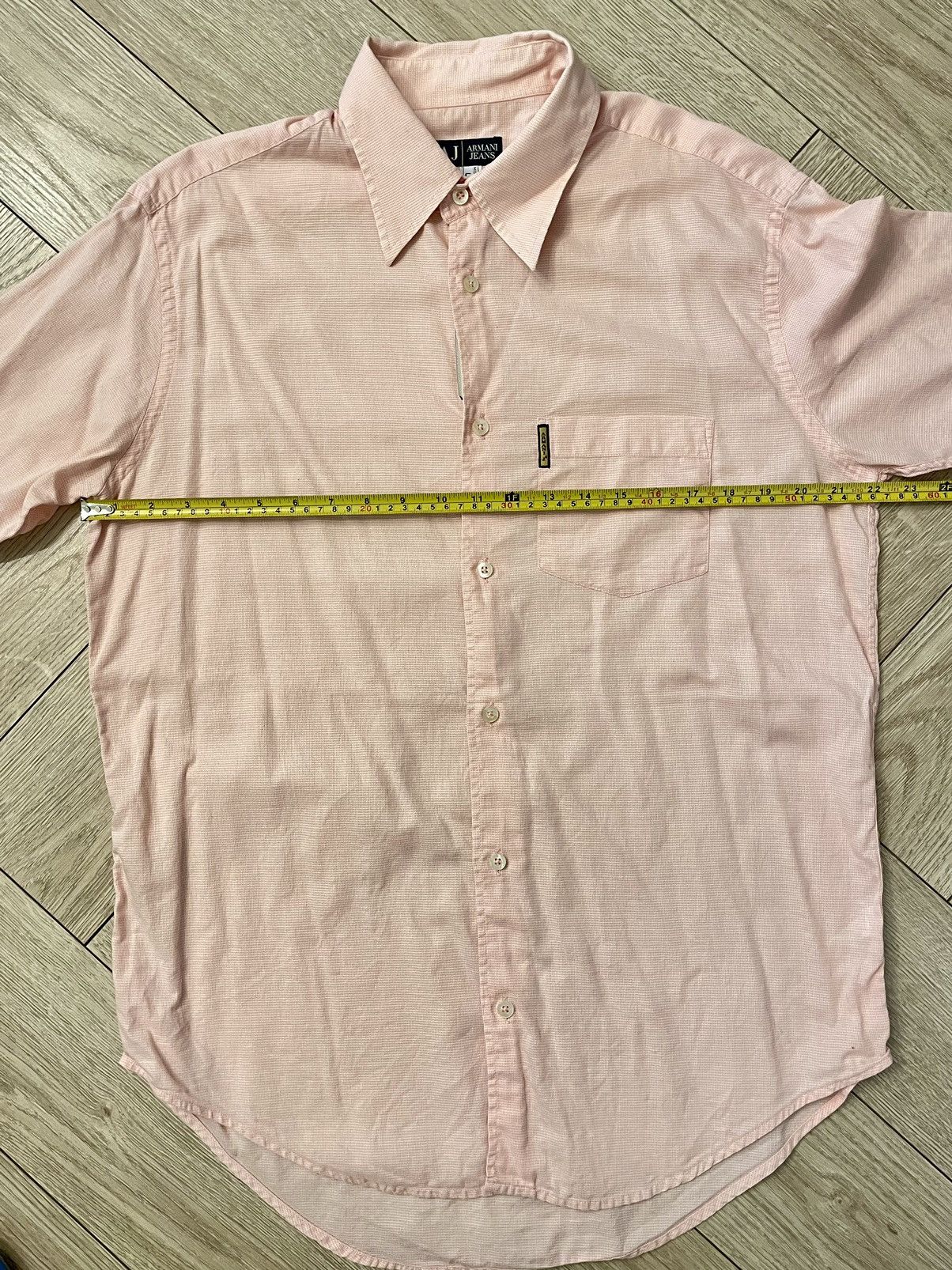 Armani Vintage Armani Jeans Shirt Mens Short Sleeve Button Up AJ Size US L / EU 52-54 / 3 - 15 Thumbnail
