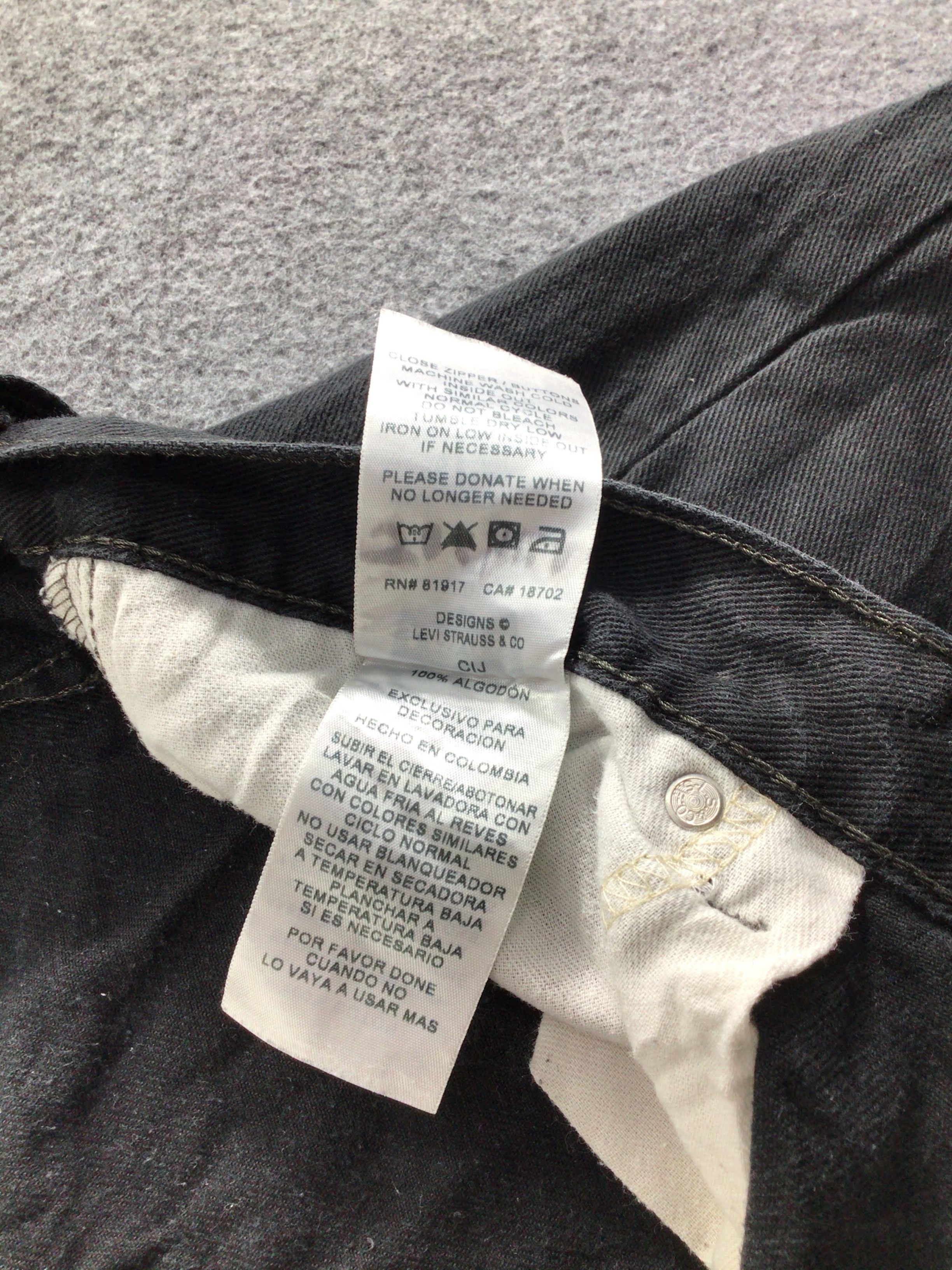 Levi's Vintage Levis 550 Jeans Levi's Black Denim -J479 Size US 37 - 11 Thumbnail