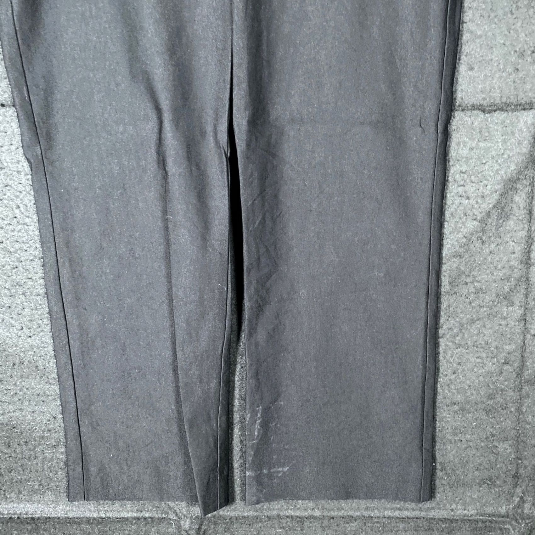 Vintage Chico's Womens Pants Black Pull On Ankle Rayon Nylon Blend Stretch 0.5 (6) Size 28" / US 6 / IT 42 - 3 Thumbnail