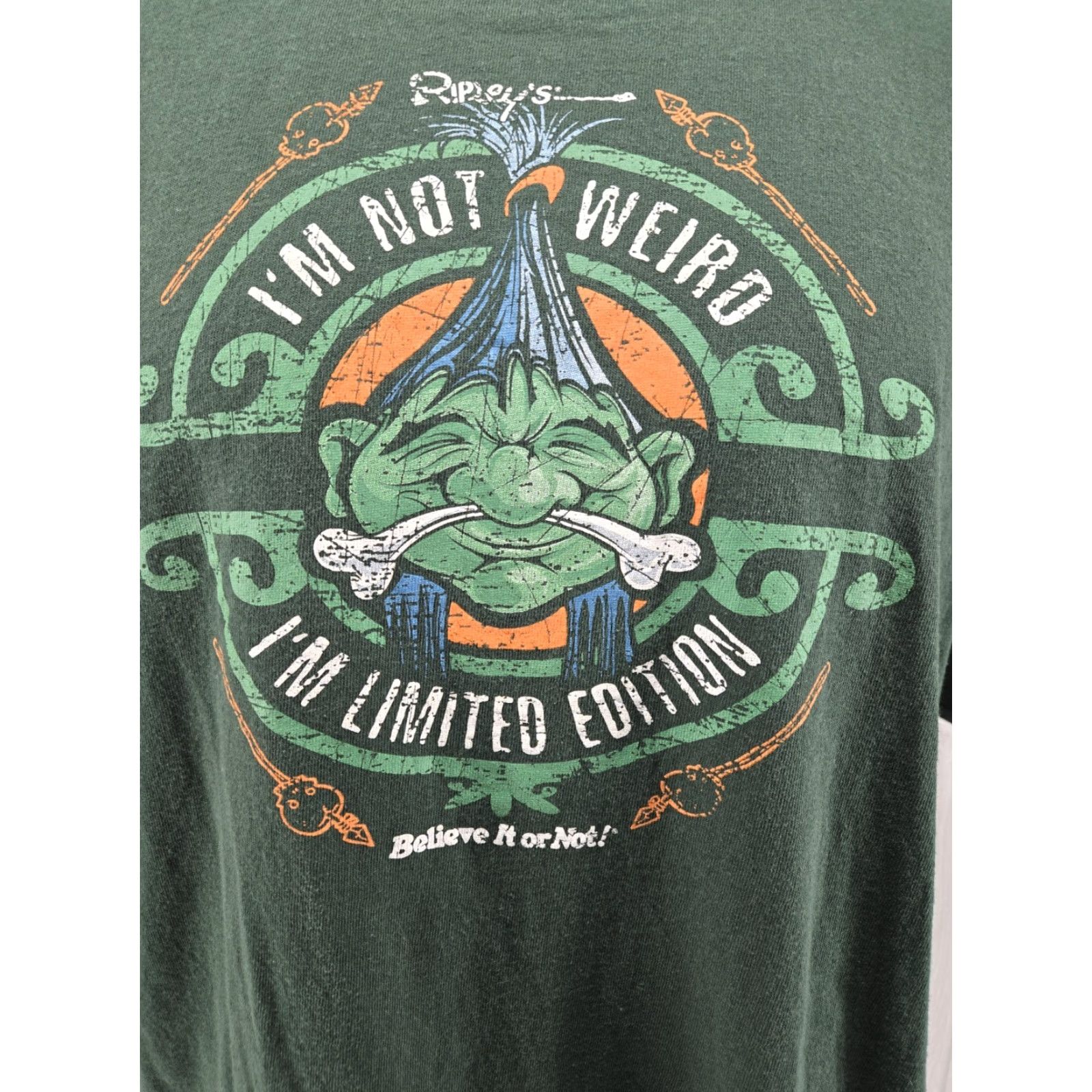 Delta Ripleys Believer It or Not Green Limited Edition T-Shirt 2XL Men Cotton Short Sleeve Graphic Print Regular Size US XXL / EU 58 / 5 - 4 Thumbnail