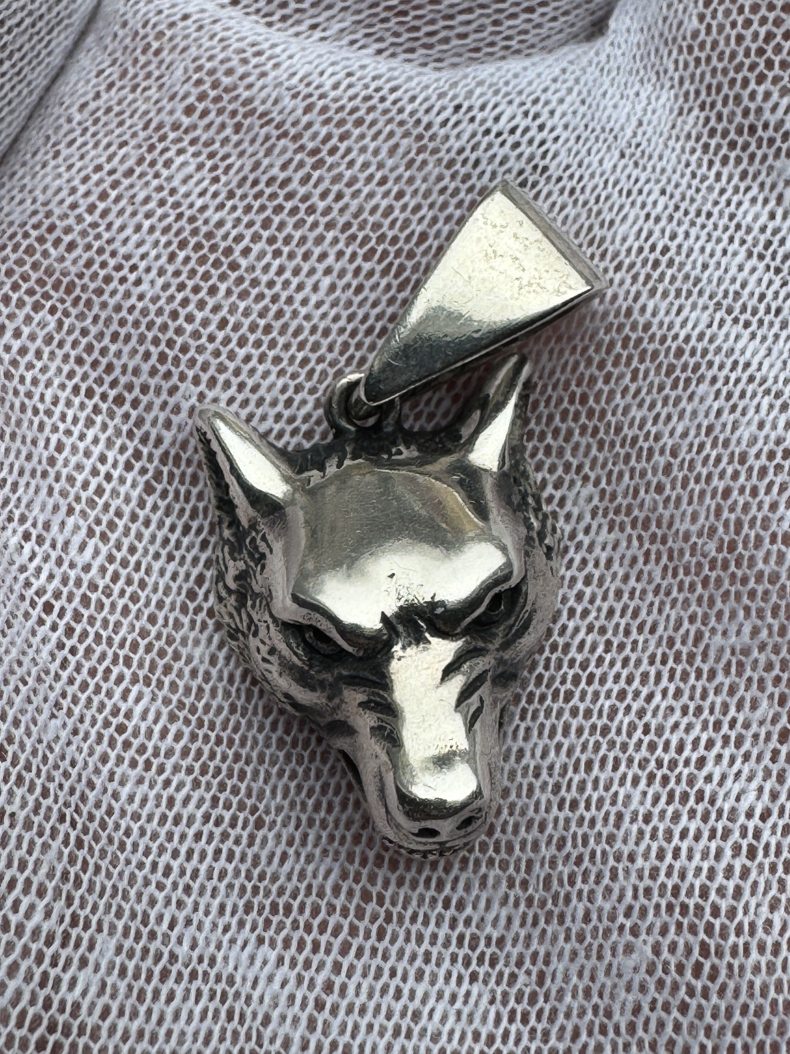 The Great Frog Small Wolf Head Pendant Size ONE SIZE - 4 Thumbnail