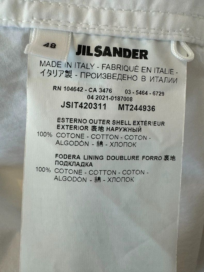 Other Jil Sander White Long Sleeve Jacket Size L / US 10 / IT 46 - 4 Thumbnail