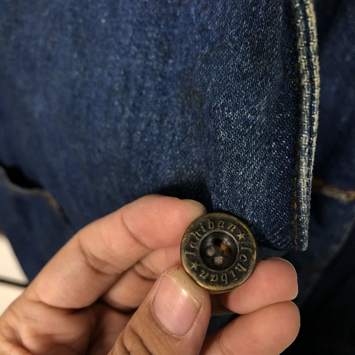 Hysteric Glamour 🔥VINTAGE CHORE WORK DENIM JACKET CARTOON BLANKET 1996 Size US M / EU 48-50 / 2 - 18 Thumbnail