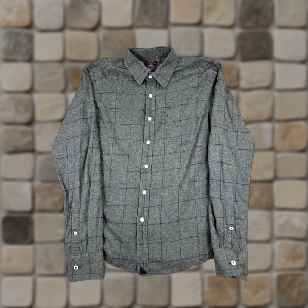 UNTUCKit UNTUCKit Shirt Mens Small Gray Cotton Button Up Shirt Size US S / EU 44-46 / 1 - 1 Thumbnail