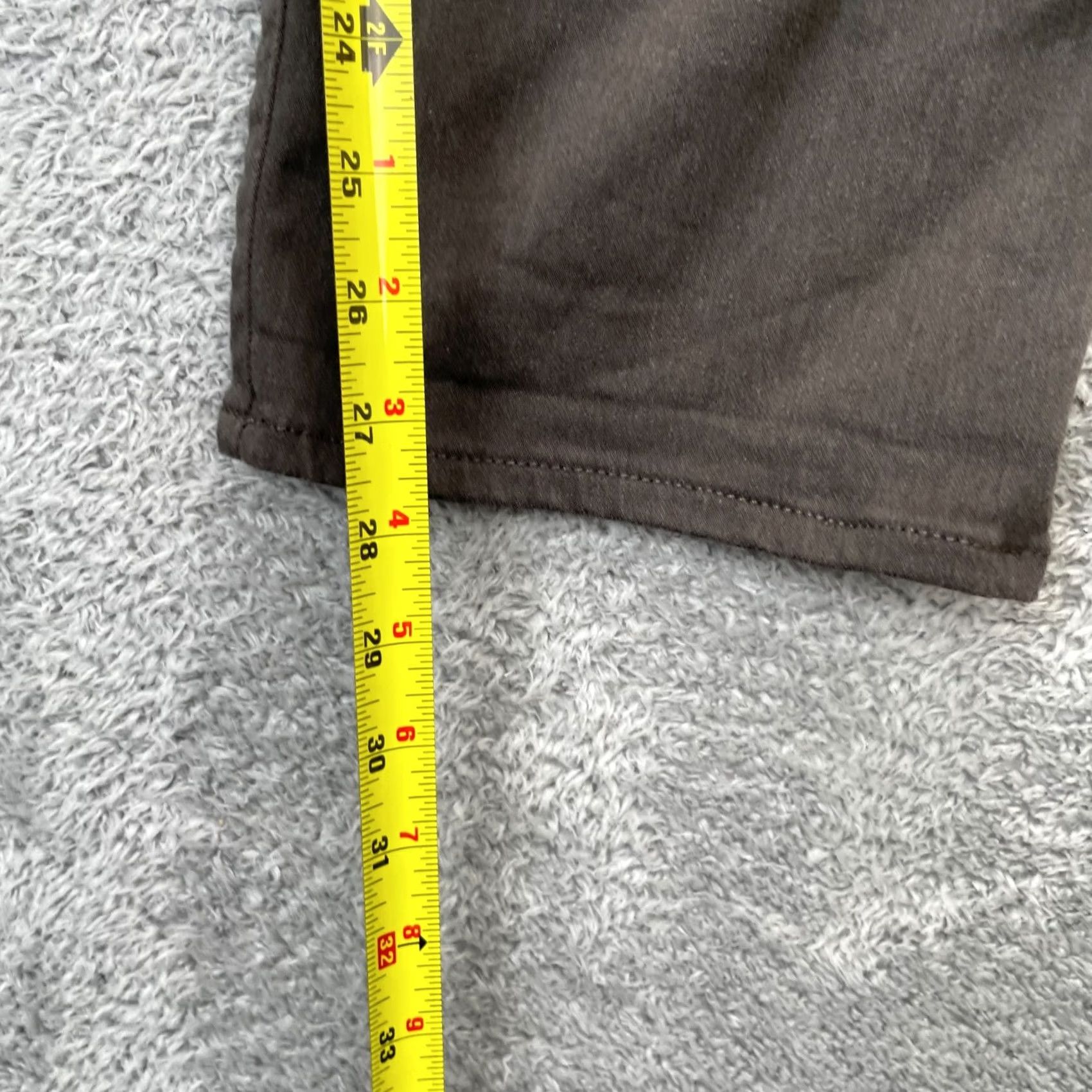 Gap Gap 1969 Jeans Mens 36x30 Brown Denim Cotton Stretch Button Logo Straight 5-Pocket - Dark Wash, Regular Fit, Inseam 28in Size US 36 / EU 52 - 7 Thumbnail
