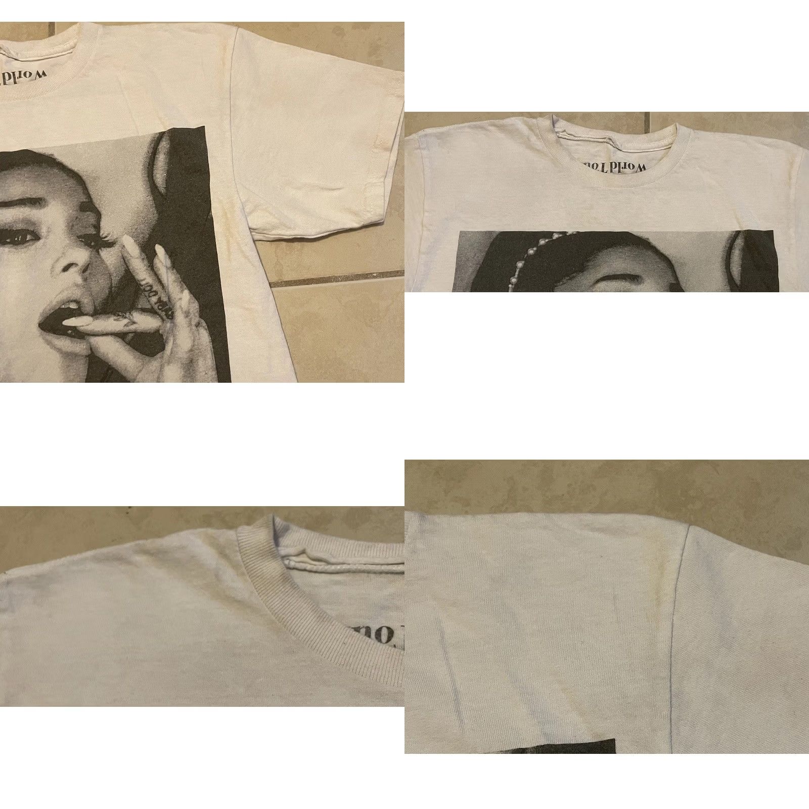 Vintage Ariana Grande Faded Sweetener Tour Shirt XS Concert White T-Shirt Grunge Vintage 90s Hip Hop Rock Pop Size US XS / EU 42 / 0 - 8 Thumbnail