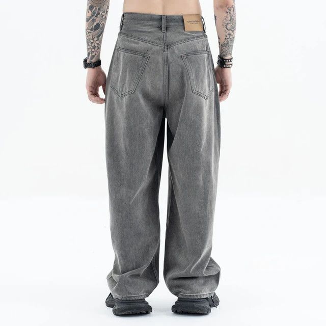 Japanese Brand × Jean Carbon Ash Gray Wash Worn Jeans Size US 29 - 3 Thumbnail