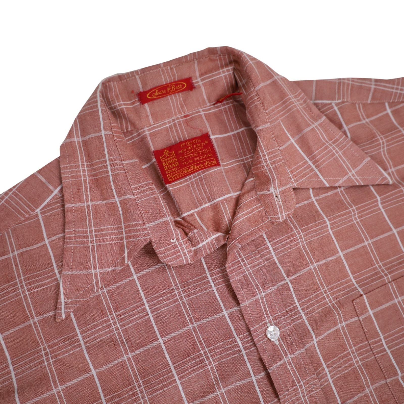 Sears × Vintage True VTG Sears Best Road King Perma Prest Button Up Shirt Size US XL / EU 56 / 4 - 6 Thumbnail