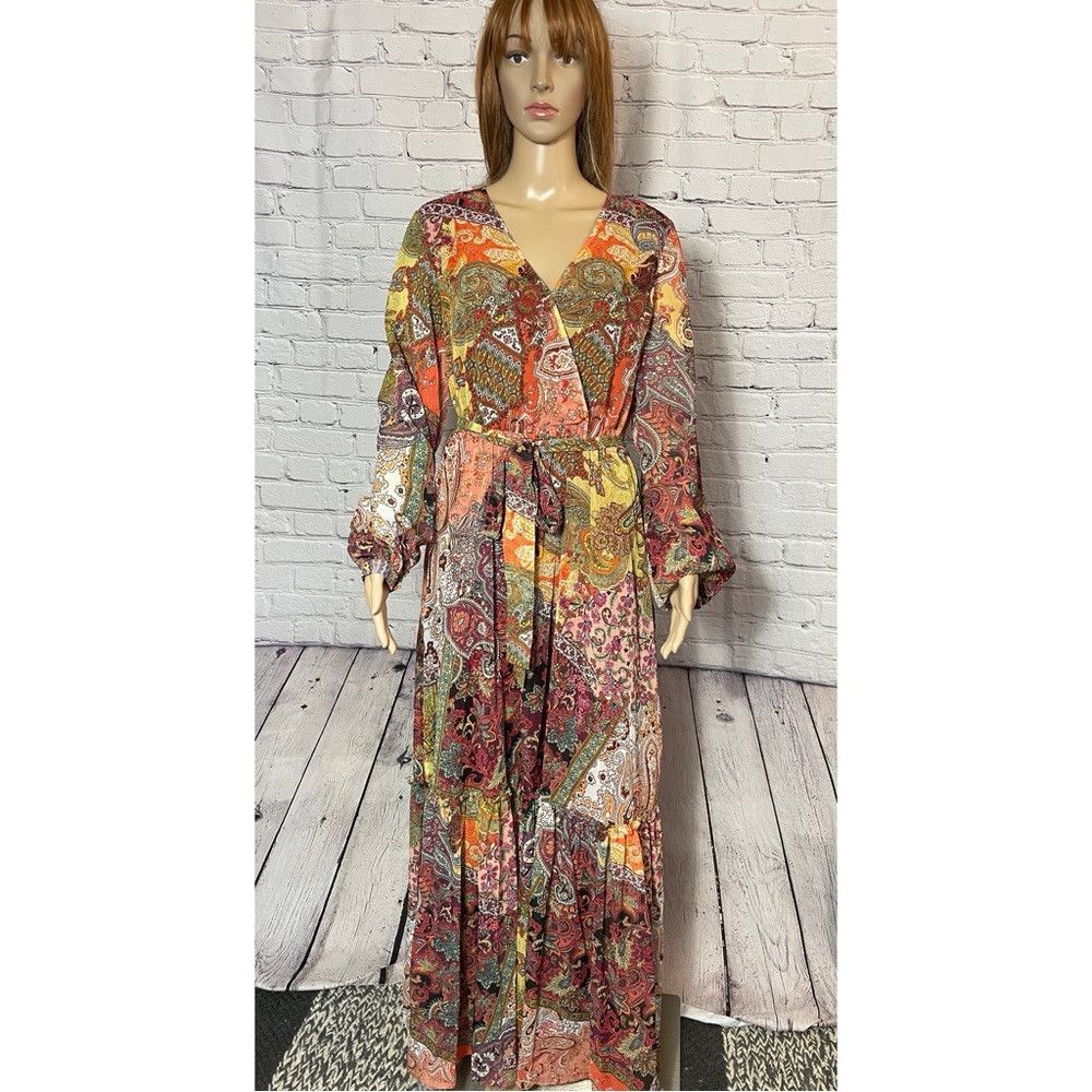 Guess NWT New $178 Guess Oriane Long Sleeve Maxi Dress Size L Size L / US 10 / IT 46 - 2 Thumbnail