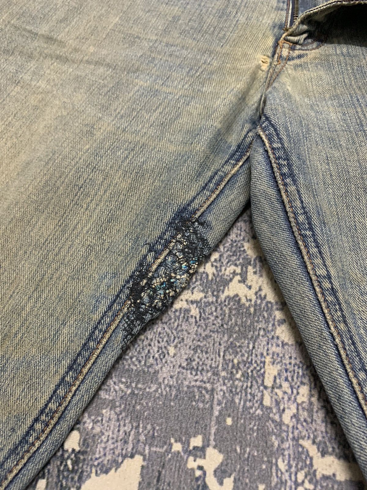 Lee Rusty LEE Distressed Denim Mud Wash Jean 33x31 Size US 33 - 8 Thumbnail