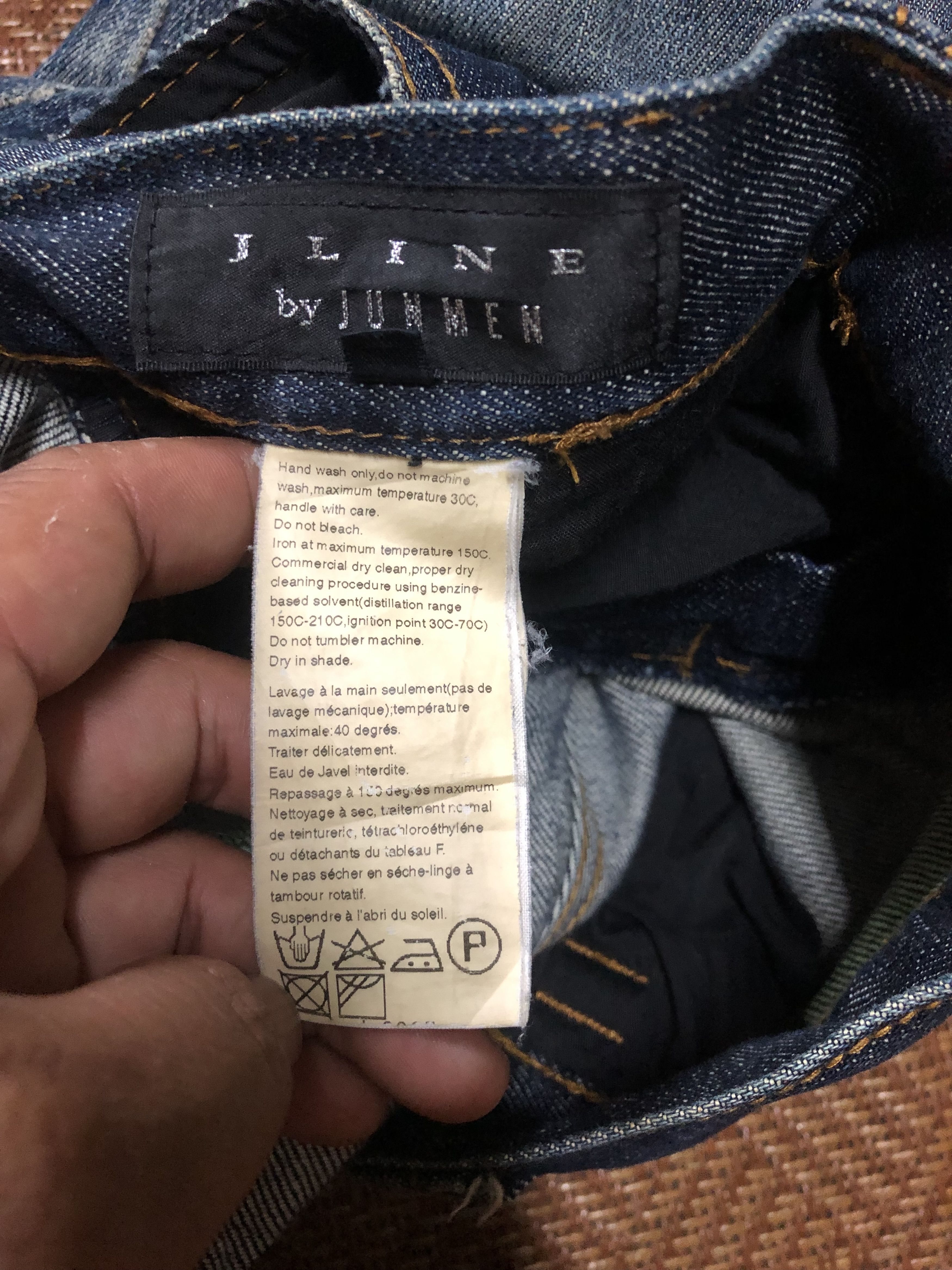 JUN MEN JLINE JUN MEN Spider Embroidered On back Pocket Denim Pants Size US 31 - 4 Thumbnail