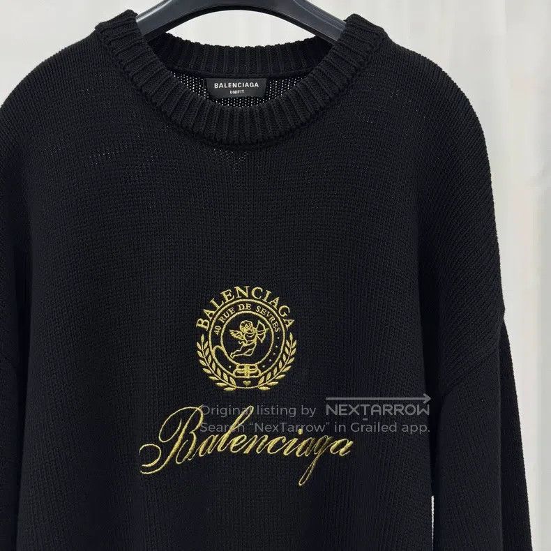 Balenciaga Balenciaga Cupid Embroidered Letter Sweater Size US S / EU 44-46 / 1 - 3 Thumbnail