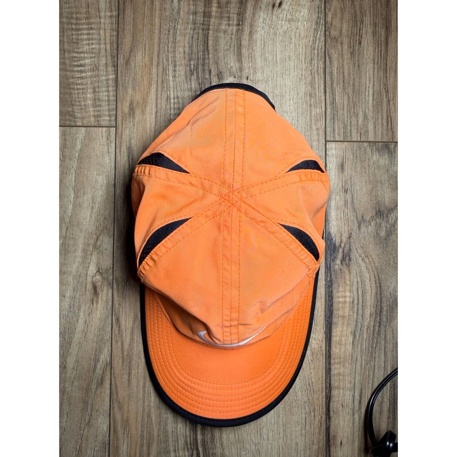 Nike VINTAGE Nike Daybreak Aerobill Orange 5 Panel Cap Hat Feather Tailwind Mens Size ONE SIZE - 4 Thumbnail