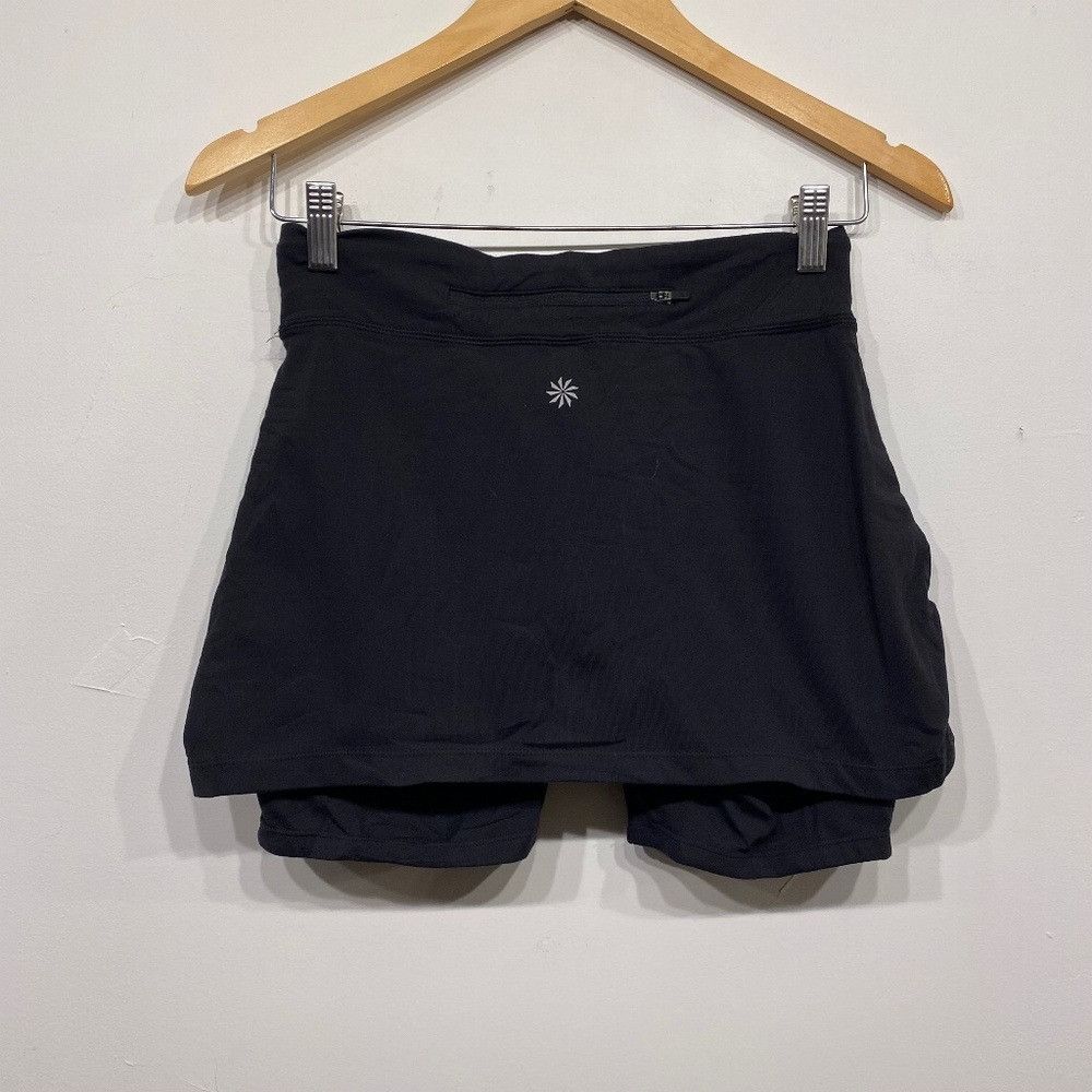 Athleta Athleta Contender 2 in 1 Black Workout Skort XS Size 24" / US 00 / IT 34 - 2 Thumbnail