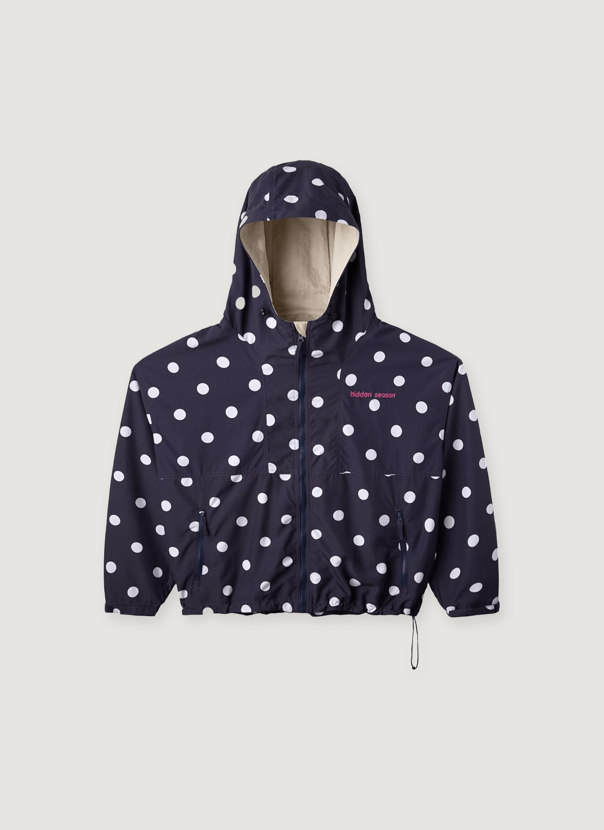 HIDDEN Season Polka Dot Windbreaker Navy Size US L / EU 52-54 / 3 - 1 Preview