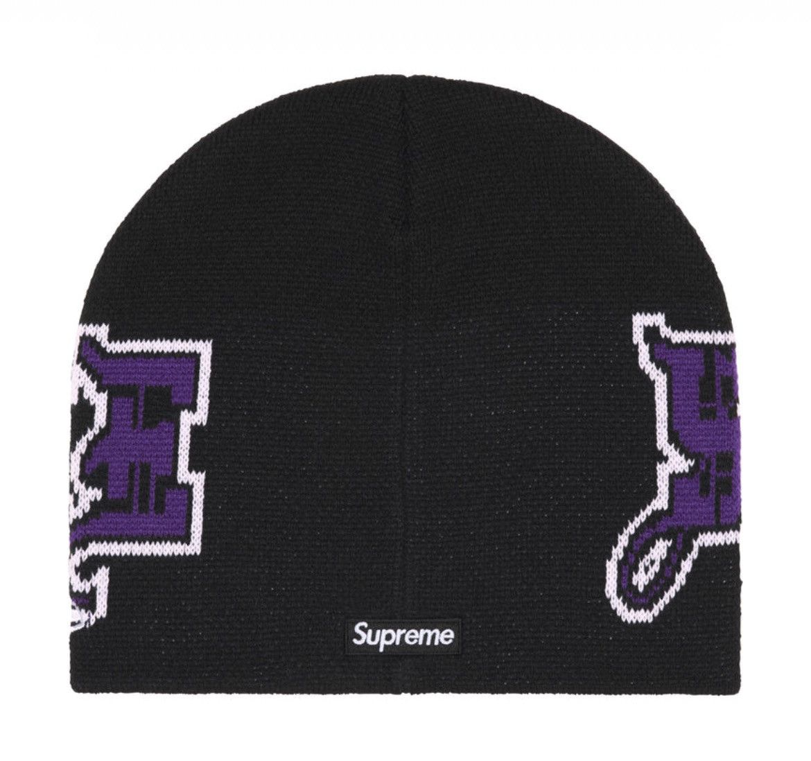 New Era × Supreme Supreme New Era Outline Beanie Black FW25 Size ONE SIZE - 2 Thumbnail
