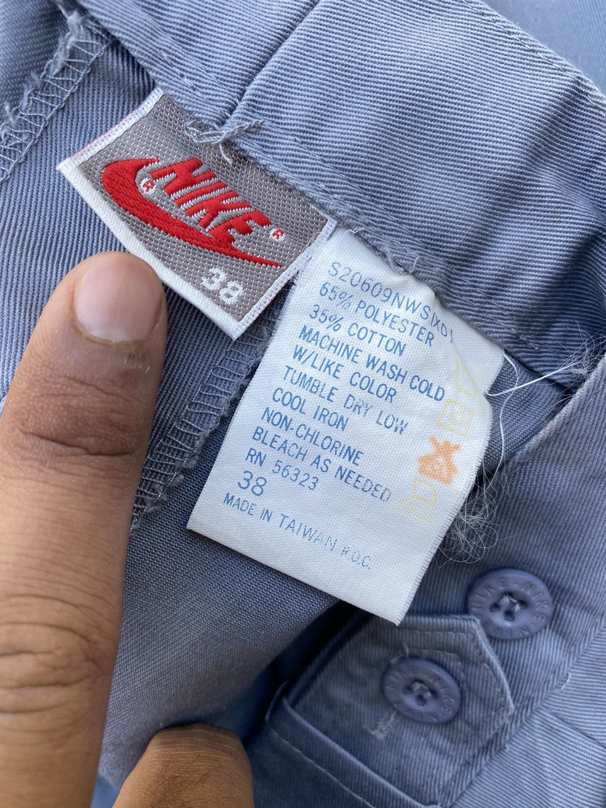 Vintage 🔥 Rare 🔥 Vintage 90s Nike Pants - Grey Tag Size US 38 / EU 54 - 7 Thumbnail