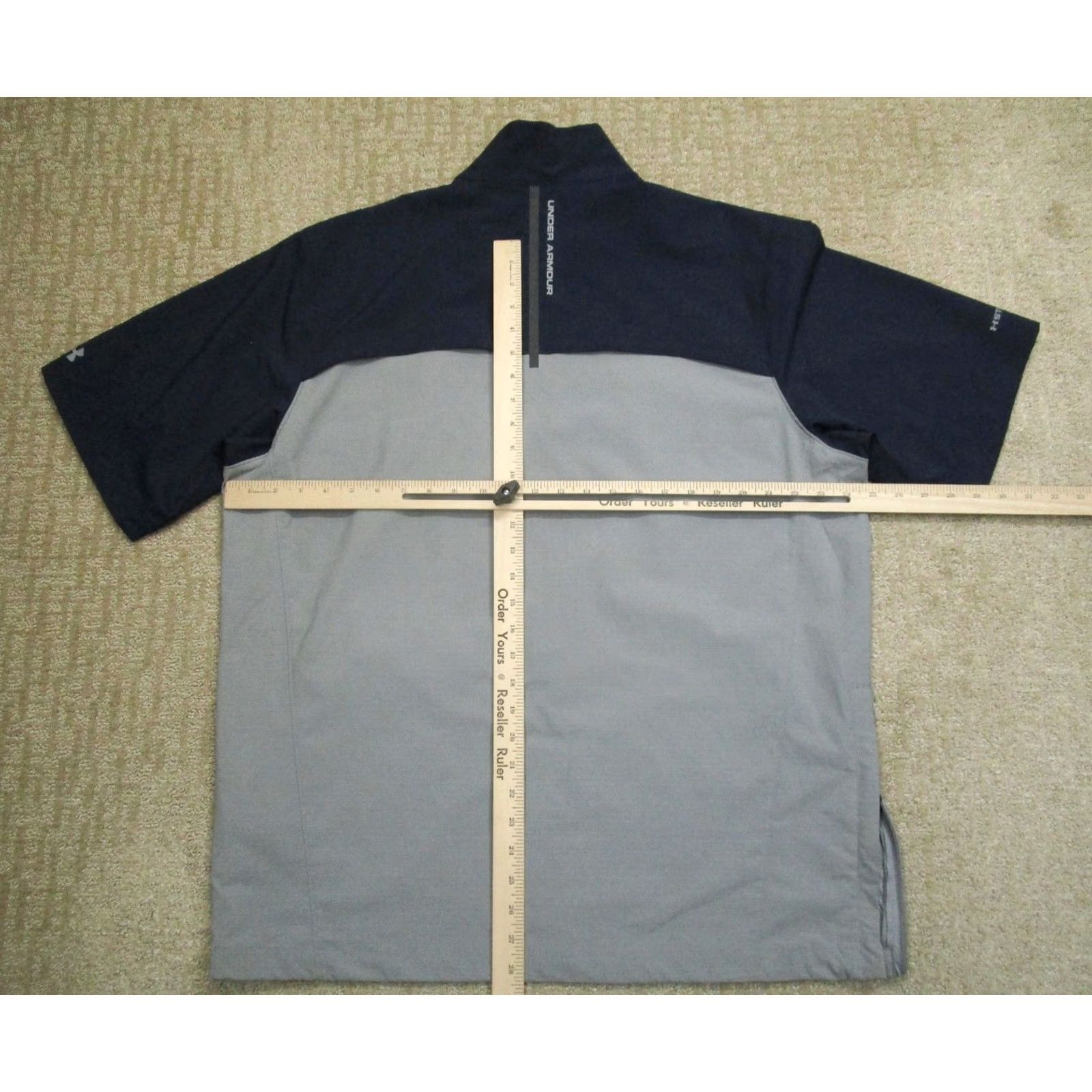 Under Armour Under Armour Jacket Men XL Blue Gray Storm Windbreaker 1/4 Zip All Seasons Lightweight Pockets Regular Sports Size US XL / EU 56 / 4 - 6 Thumbnail