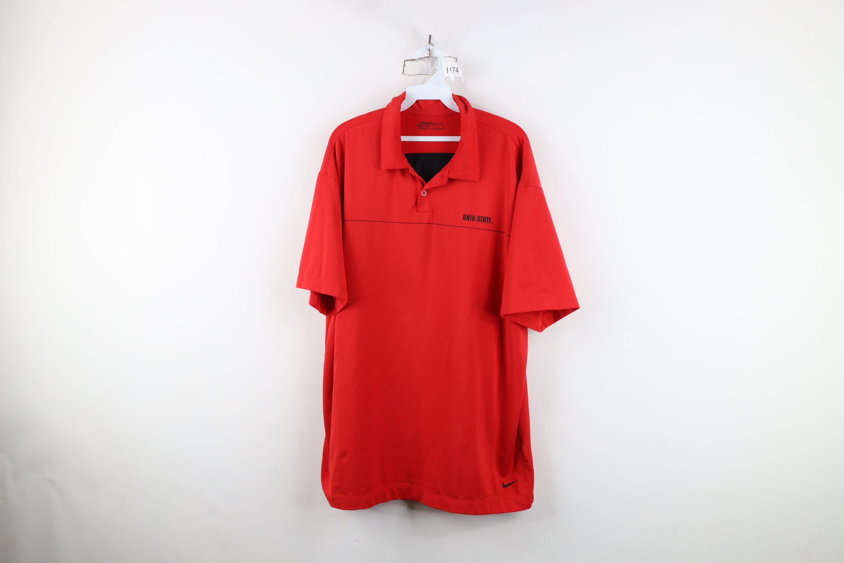 Nike Nike Golf Mini Swoosh Ohio State University Polo Shirt Red Size US XL / EU 56 / 4 - 1 Thumbnail