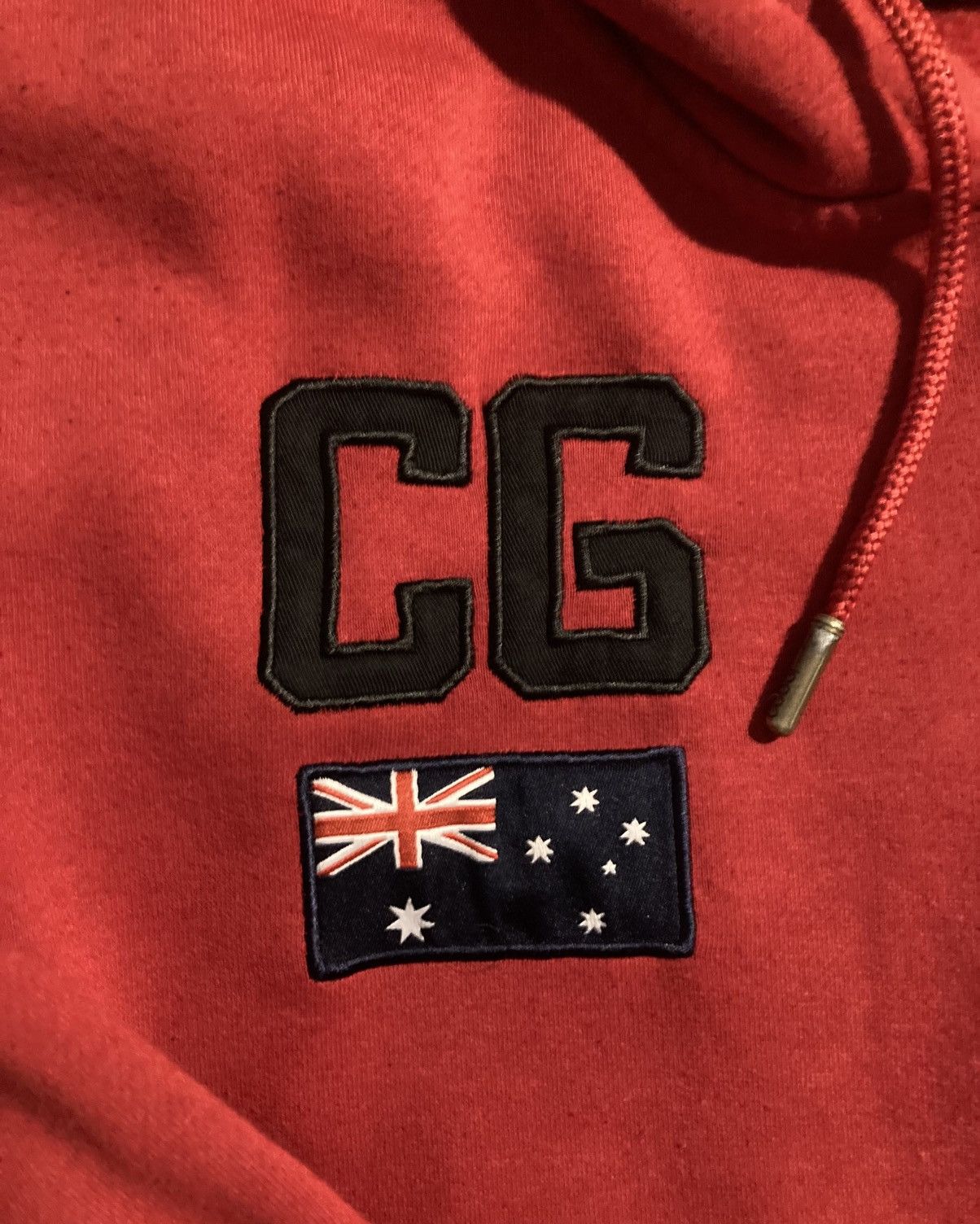 Coogi Vintage Coogi “CG EST.69” Red Zip-Up Hoodie — AU embroidery Size US XL / EU 56 / 4 - 2 Thumbnail