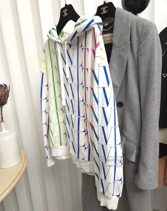 Valentino Valentino Colorful Logo Men's Hooded Sweatshirt . Size US S / EU 44-46 / 1 - 5 Thumbnail