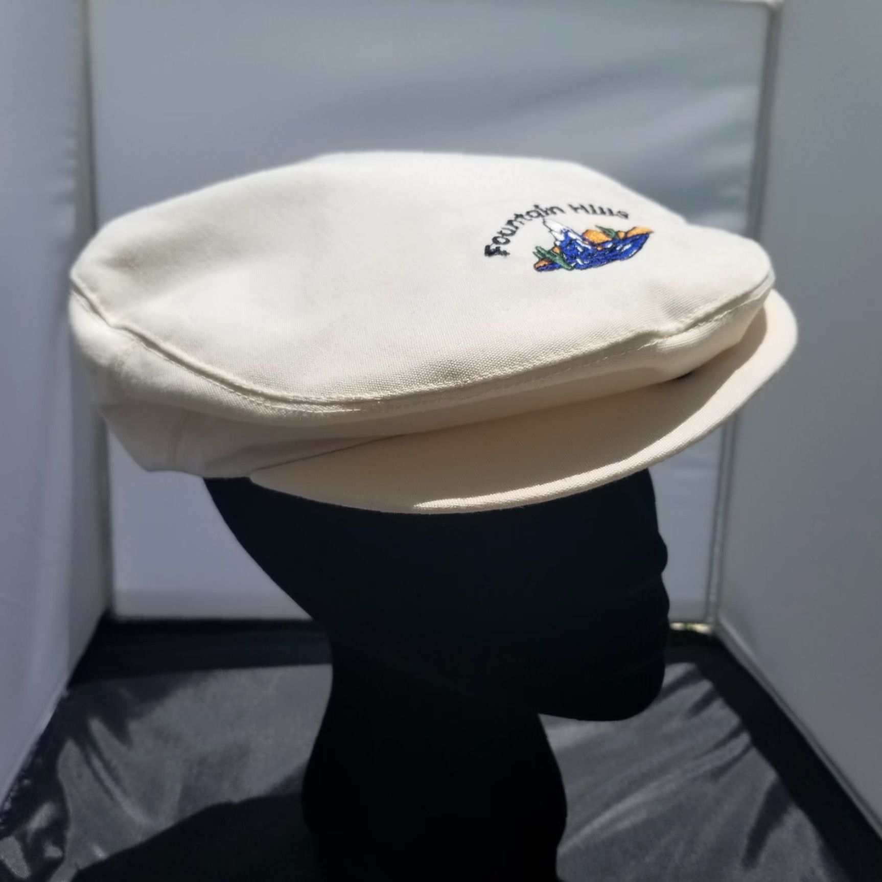 Vintage Vintage Fountain Hills Golf Course White Hat Driver Cap Texace RARE USA Mens One Size Cotton Golf Hat Vintage 80s Casual Size ONE SIZE - 5 Thumbnail