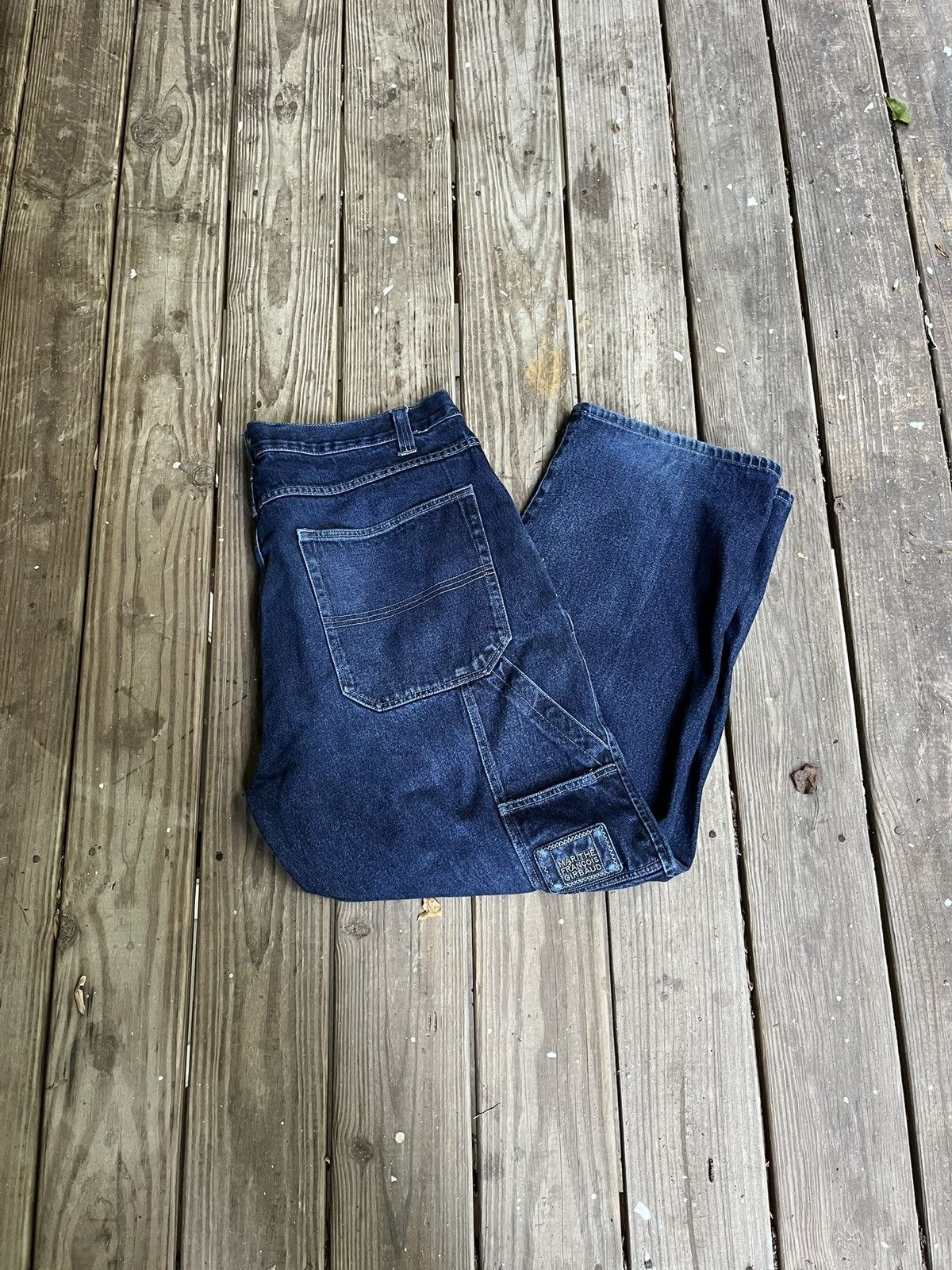 Image of Jnco x Marithe Francois Girbaud Vintage Marithe Francois Girbaud Baggy Skater Jeans in Blue (Size 4