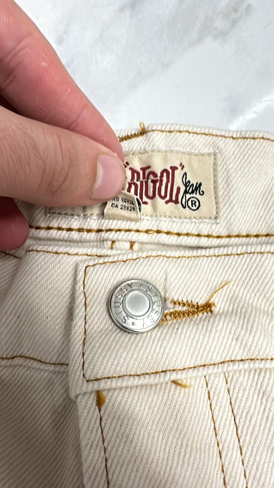 Stussy × Vintage Stussy Big Ol Jean Denim “Natural” 30 Size US 30 / EU 46 - 6 Thumbnail