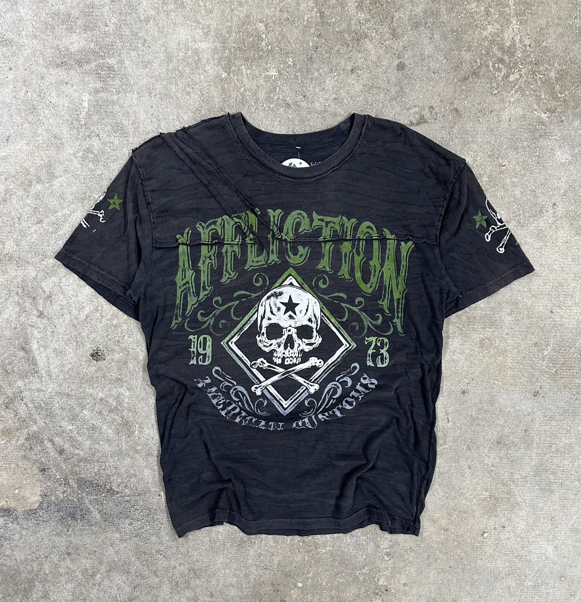 Affliction Crazy Y2K Affliction Customs Cybergoth Grunge T-Shirt Size US XL / EU 56 / 4 - 1 Thumbnail