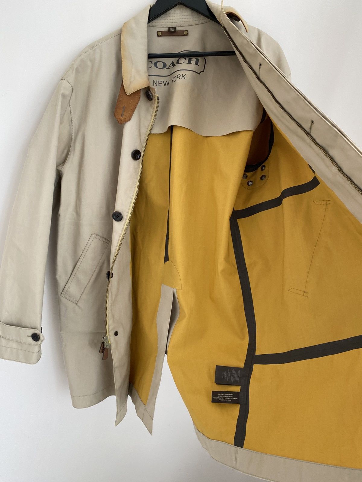 Coach COACH Men’s Light Weight Stone Hudson Car Coat Size US L / EU 52-54 / 3 - 16 Thumbnail
