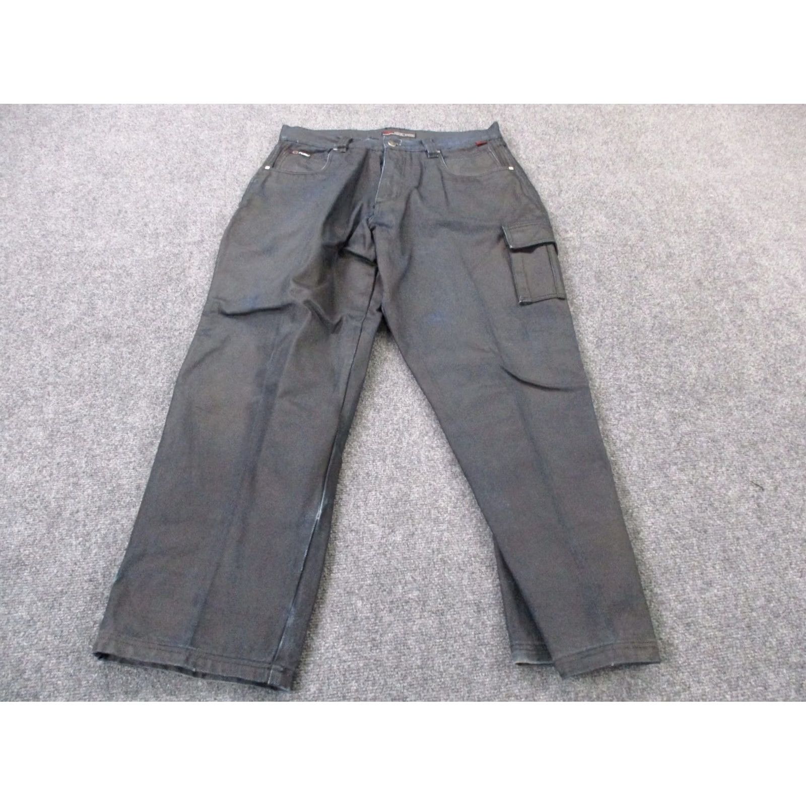 Fubu FUBU Jeans Mens 36 X 34 Blue Denim Skater Y2K Baggy Straight Jeans Size US 36 / EU 52 - 2 Thumbnail