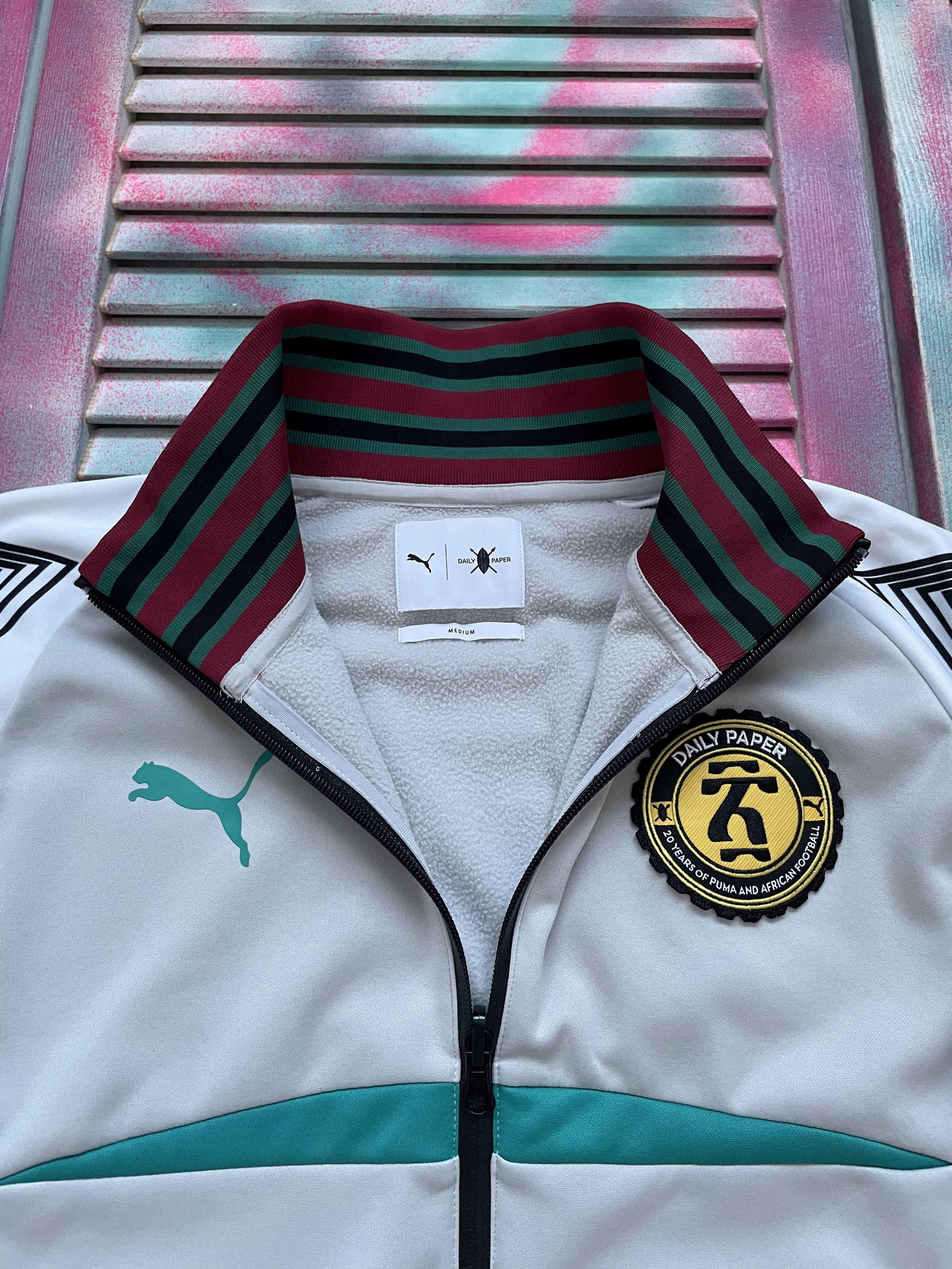 Puma Puma X Daily Paper Track Top Jacket African Football Size US M / EU 48-50 / 2 - 6 Thumbnail