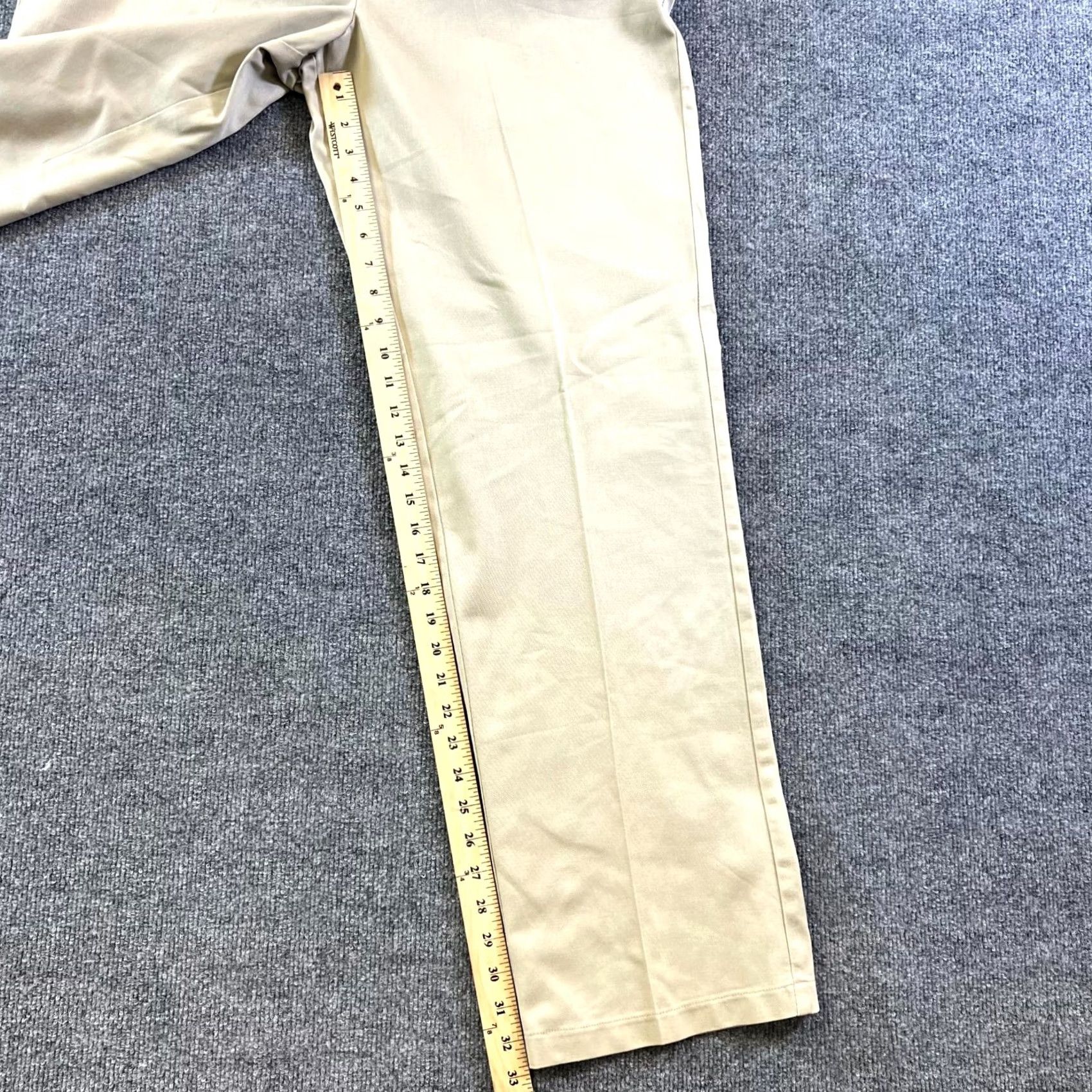 Tommy Hilfiger Tommy Hilfiger Pants Mens 36x34 Chino Khaki 100% Cotton Straight Business Casual Size US 36 / EU 52 - 4 Thumbnail