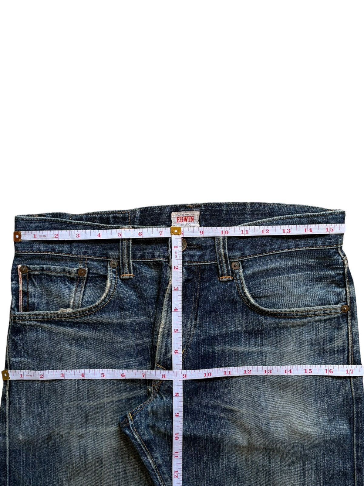 Edwin × Japanese Brand Vintage Japanese Edwin 505zxx Selvedge Mud Wash Loose Jeans Size US 31 - 13 Thumbnail